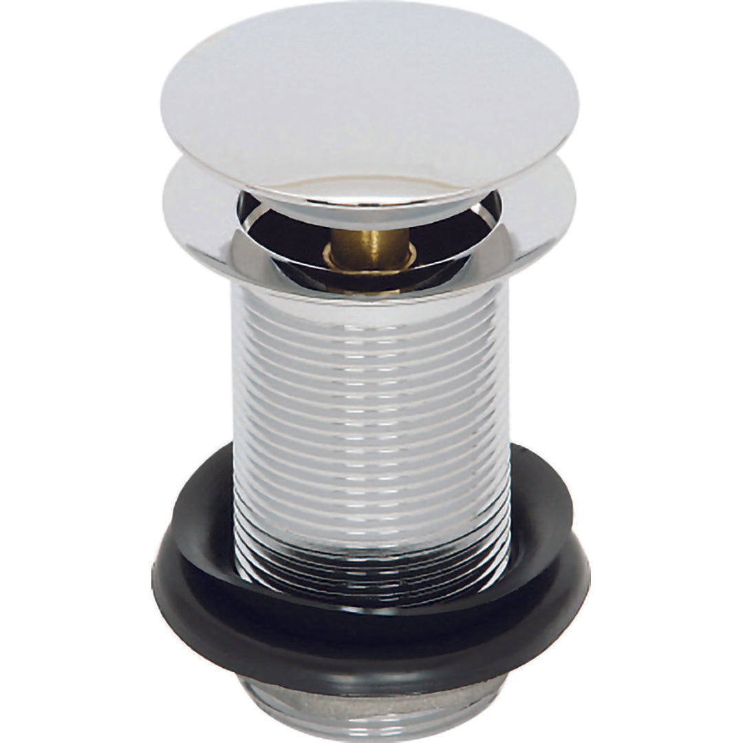 Elegant Haven Chrome Unslotted Push Button Basin Waste No Shroud 1