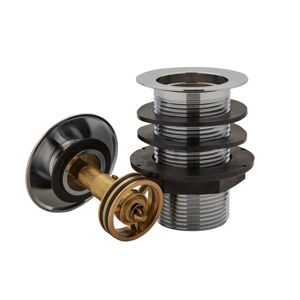 Highlife Chrome Unslotted Easy Clean Push Button Basin Waste 10910se