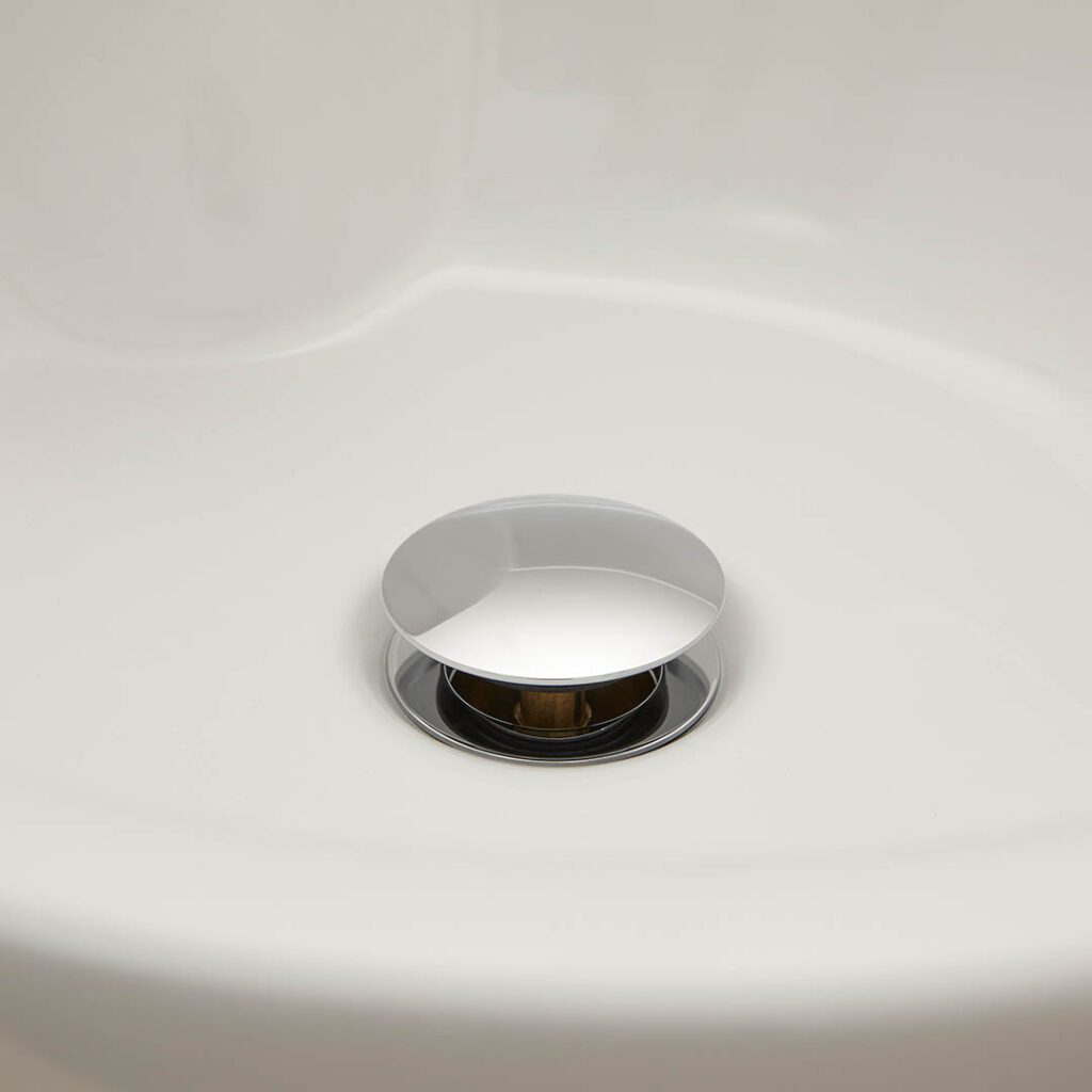 Highlife Chrome Unslotted Easy Clean Push Button Basin Waste 10910se