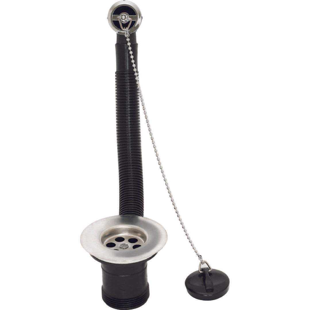 Elegant Haven Stainless Steel Sink Waste With Overflow