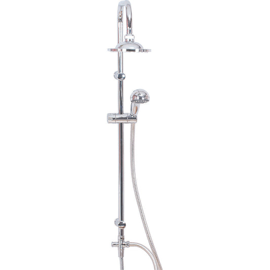 Elegant Haven Leven Chrome Round Overhead Exposed Rain Shower