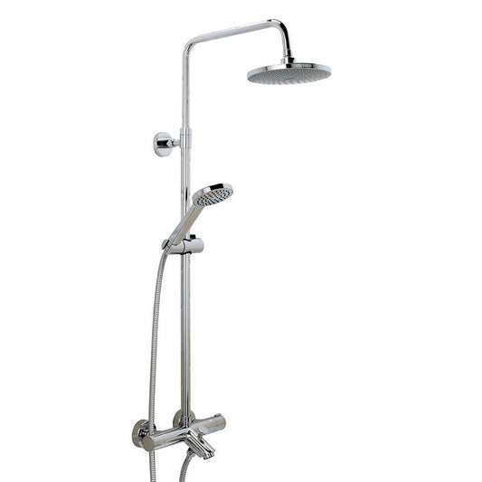 Elegant Haven Stroma Thermostatic Chrome Exposed Bar Shower Valve