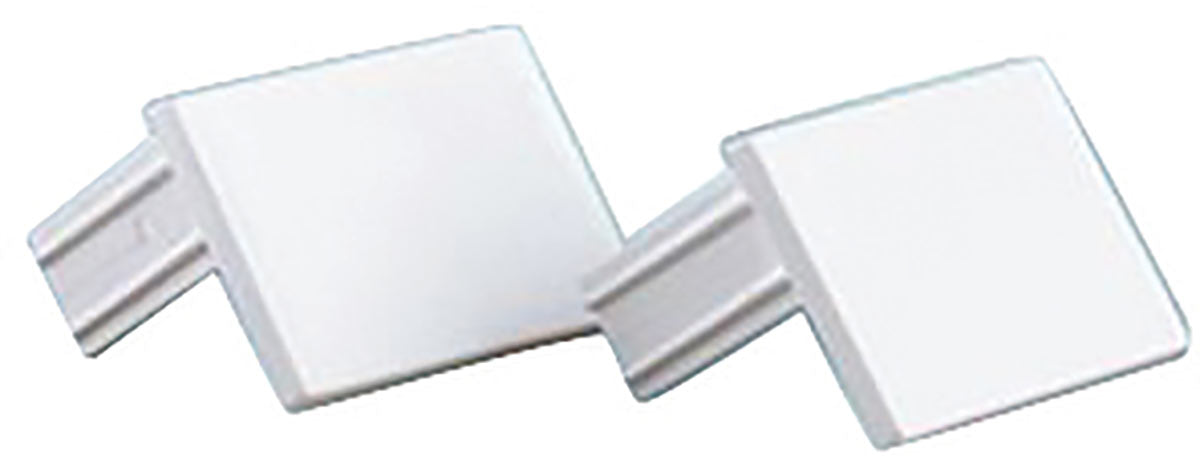 Cable Trunking Stop End 16 x 16mm Pack of 2