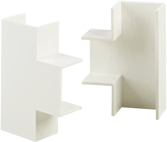 Cable Trunking Flat Tee 16 x 25mm Pack of 2
