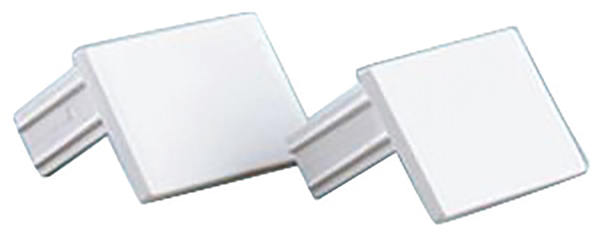 Cable Trunking Stop End 16 x 38mm Pack of 2