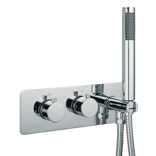 Elegant Haven Oban Horizontal Round Shower Valve With Pencil Handset