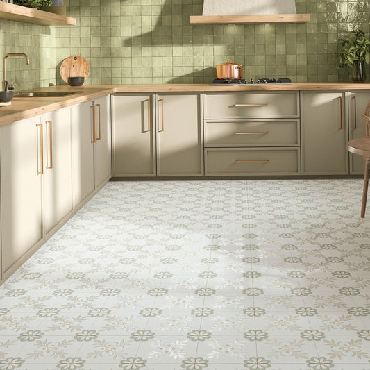 Lira Taupe Garden Matt Porcelain Tile 223x223mm