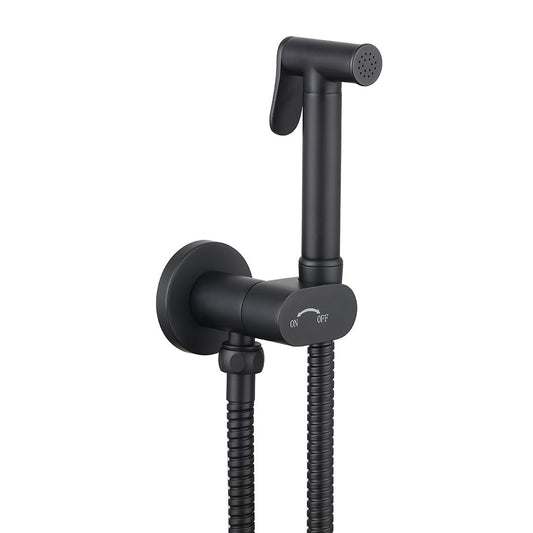 Elegant Haven Conan Matt Black Douche With Integrated Isolator Valve 1