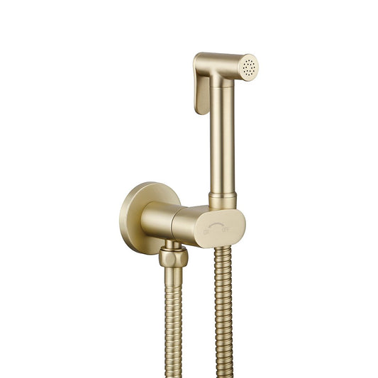 Elegant Haven Conan Brushed Brass Douche With Integrated Isolator Valve 1