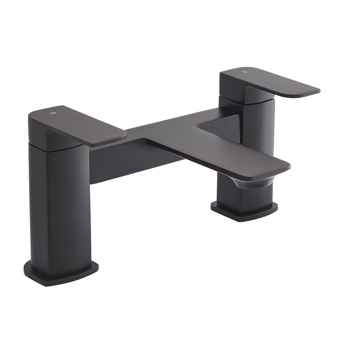 Elegant Haven Ness Matt Black Bath Filler 1