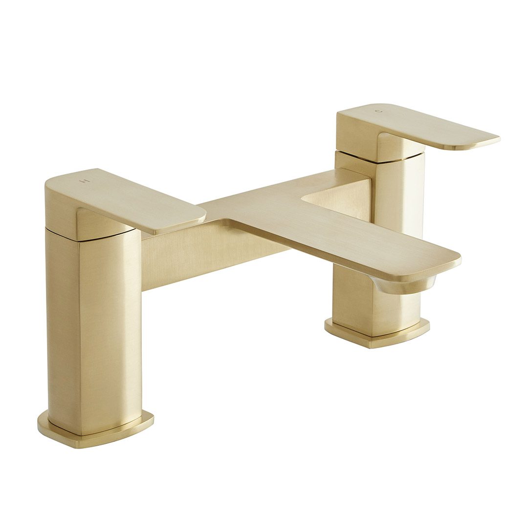 Elegant Haven Ness Brushed Brass Bath Filler 1