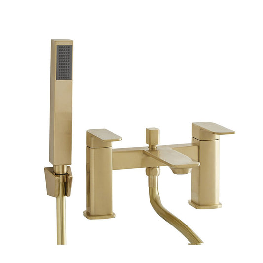 Elegant Haven Ness Brushed Brass Bath Shower Mixer 1