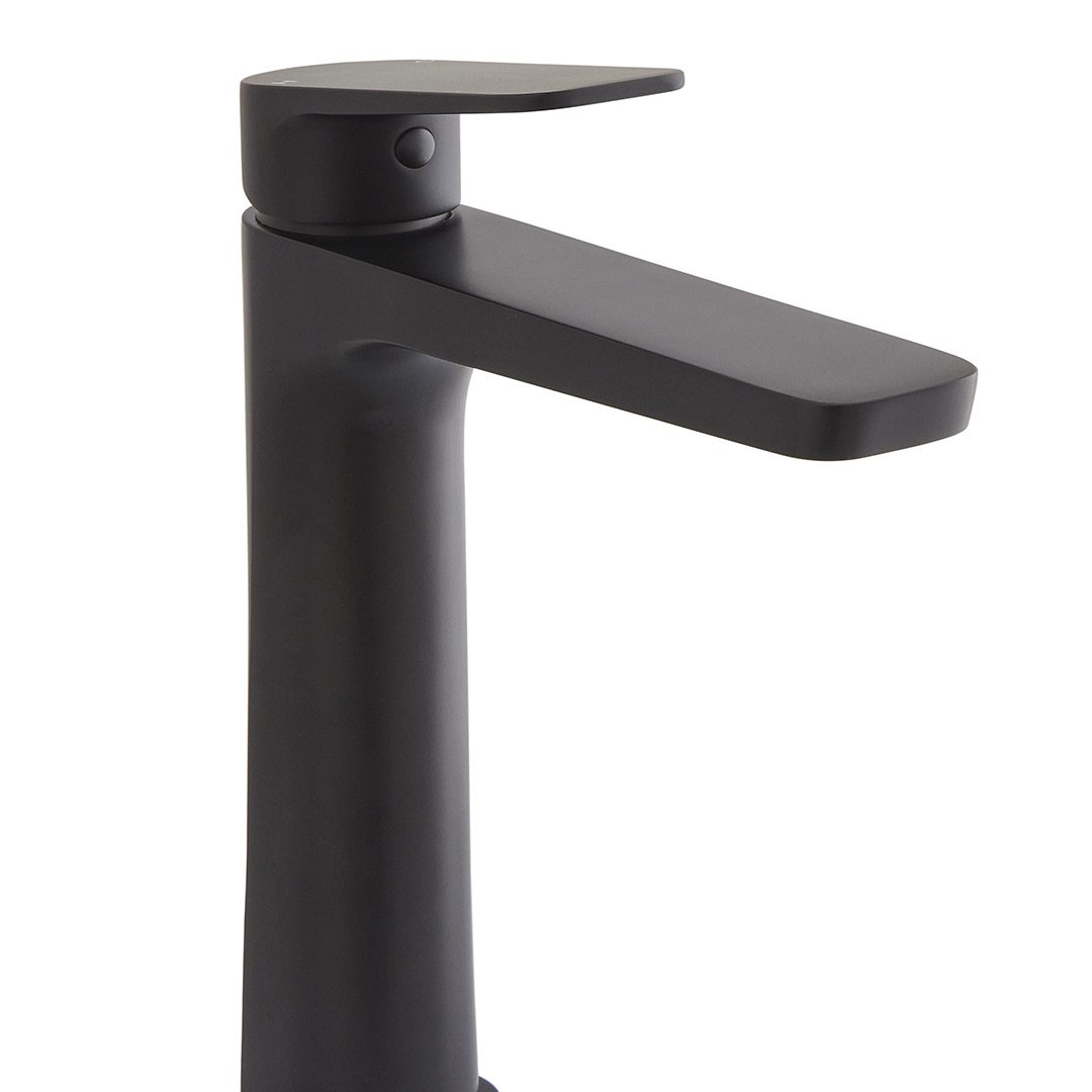 Elegant Haven Dalmuir Matt Black Tall Basin Mixer 1