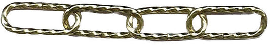 Brass Plated Decorative Twist Chain 3.4mm x 2m