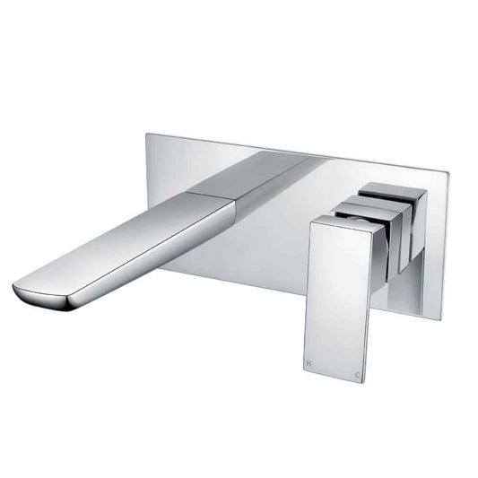 Zena Chrome Wall Mounted Basin Mixer Tap