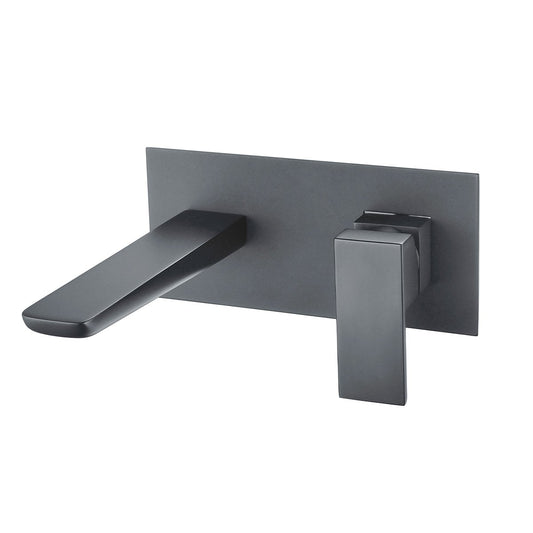 Zena Gunmetal Wall Mounted Bath Mixer Tap