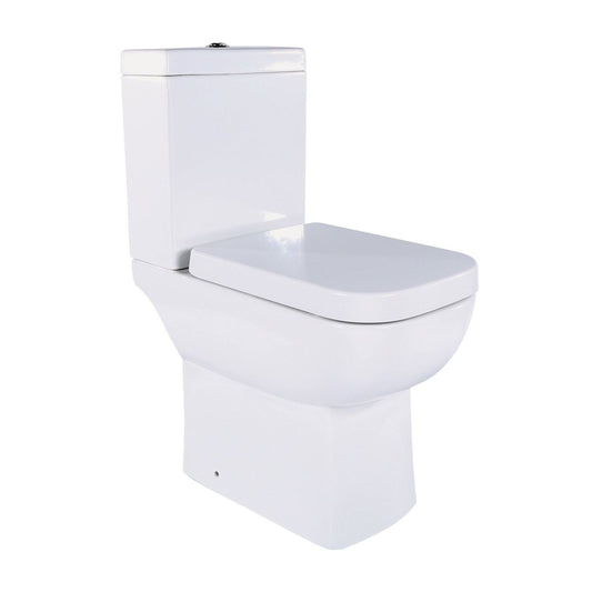 Alfrick Close Coupled Comfort Height Toilet with Soft Close Wrap Over Seat