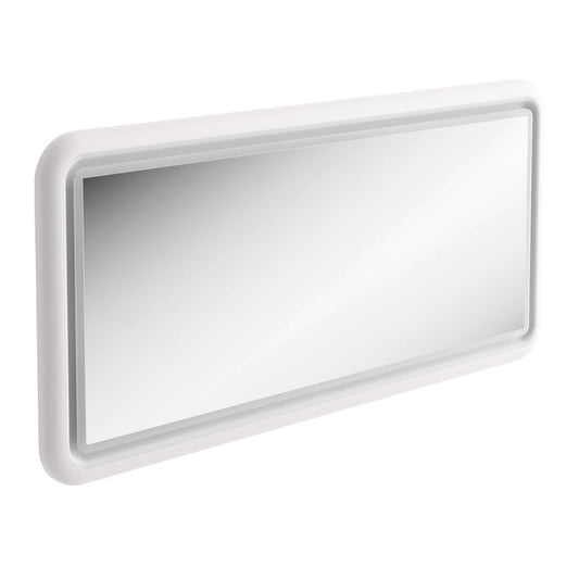 Stonehouse Matt White Illuminated LED Mirror 980mm