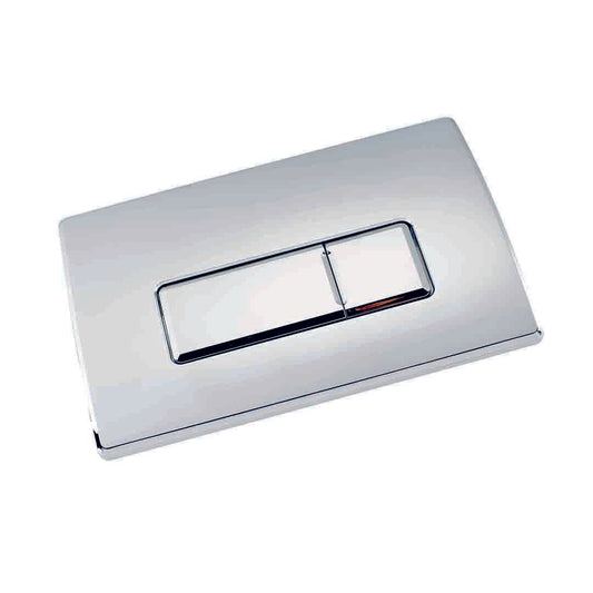 Elegant Haven Storr Square Chrome Dual Flush Plate