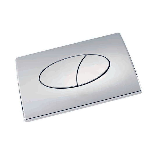Elegant Haven Storr Curve Chrome Dual Flush Plate
