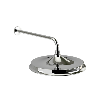 Riviera fixed AirBurst Shower Head with arm