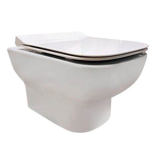 Elegant Haven Roslin Wall Hung Rimless Pan With Soft Close Seat And Cover 24122-