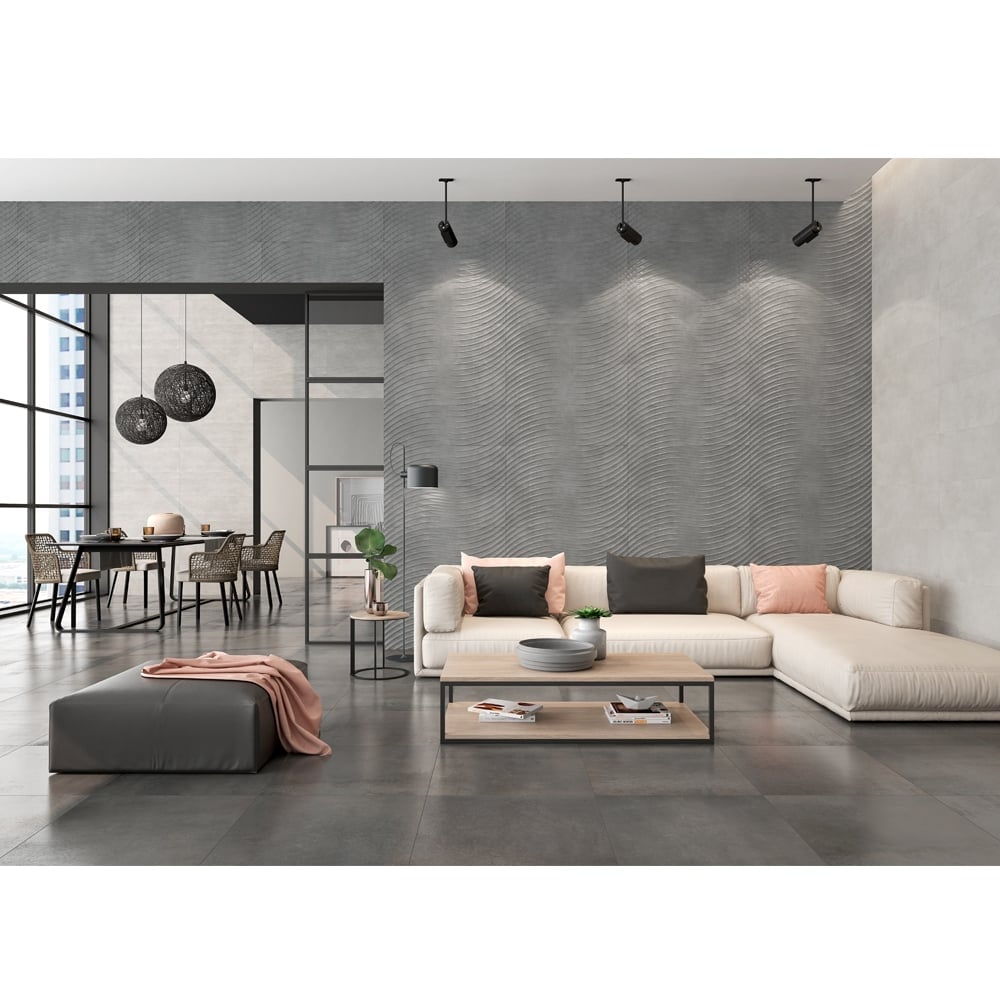 Como Grafito Decor Matt Ceramic Tile 300x900mm