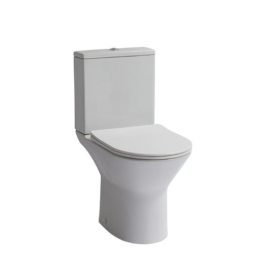 Elegant Haven Fyne Rimless Open Back Close Coupled Wc With Cistern And Soft Close Seat 25121-25220-