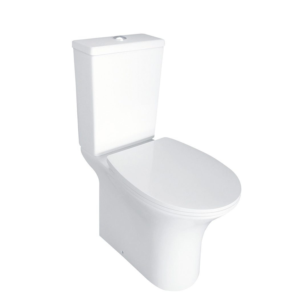 Elegant Haven Kelso Rimless Open Back Close Coupled Wc With Cistern And Soft Close Seat 28121-28220-