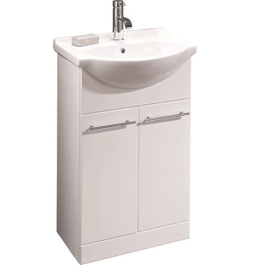 Elegant Haven Turnberry 550 Gloss White Cloakroom Unit And Basin 29601-