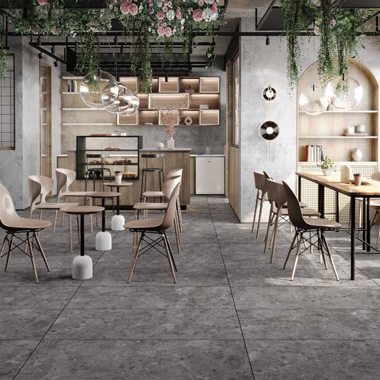 Peninsular Nero 3D Super Matt Porcelain Tile 1200x600mm