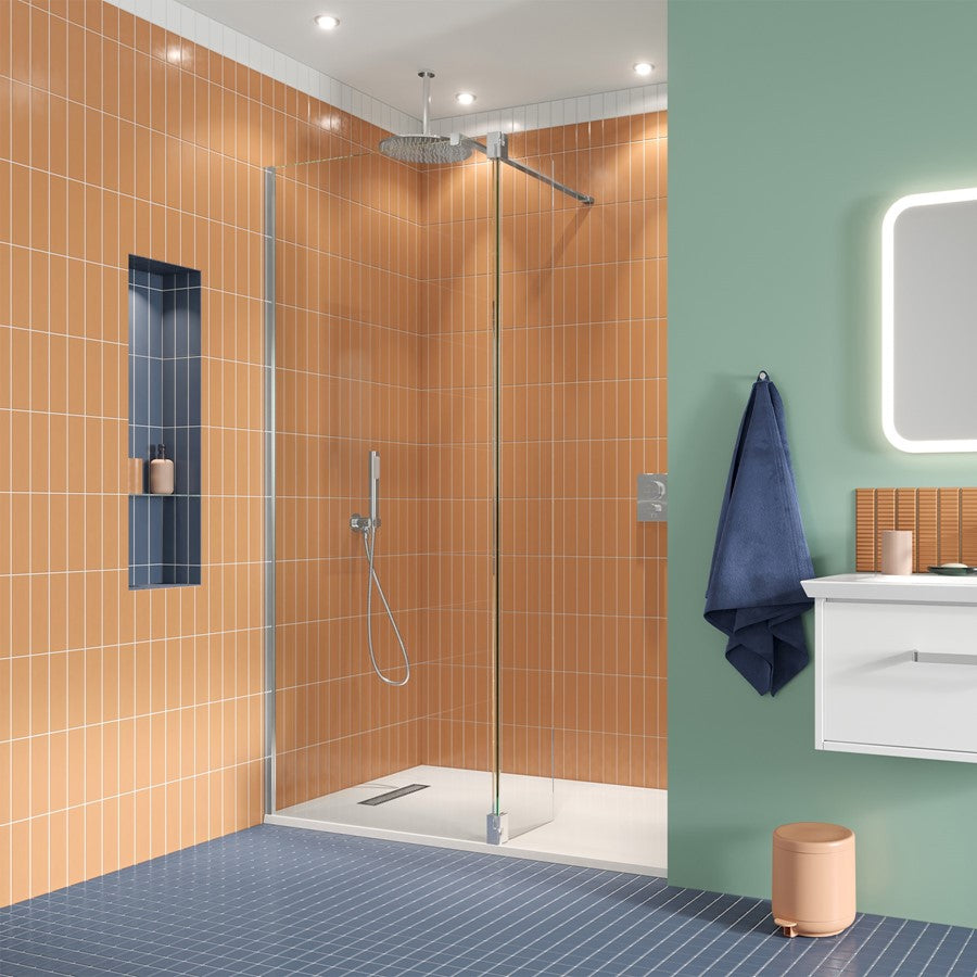 Gallery 10 Recess with Hinged Deflector - Brushed Stainless Steel