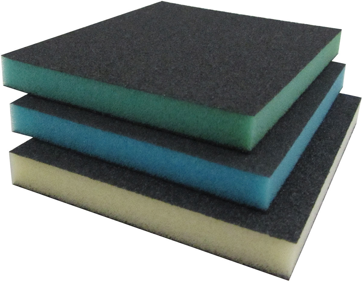 Foam Sponge Sanding Contour Pads Pack 3