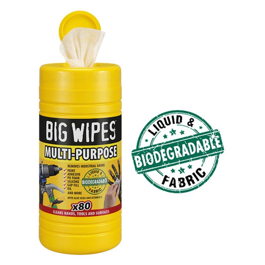 BIG WIPES TILE CLEANING WIPES Pk80