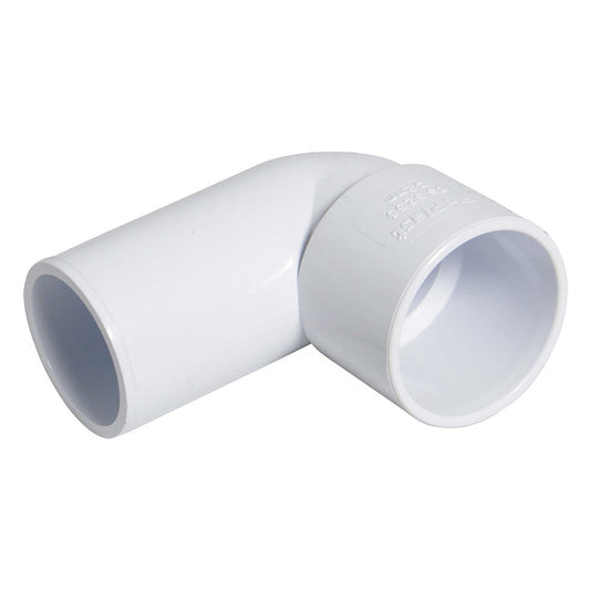 FloPlast50mm White Solvent Weld 90° Conversion Bend