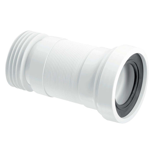 Straight Flexible WC Connector 170 - 410mm
