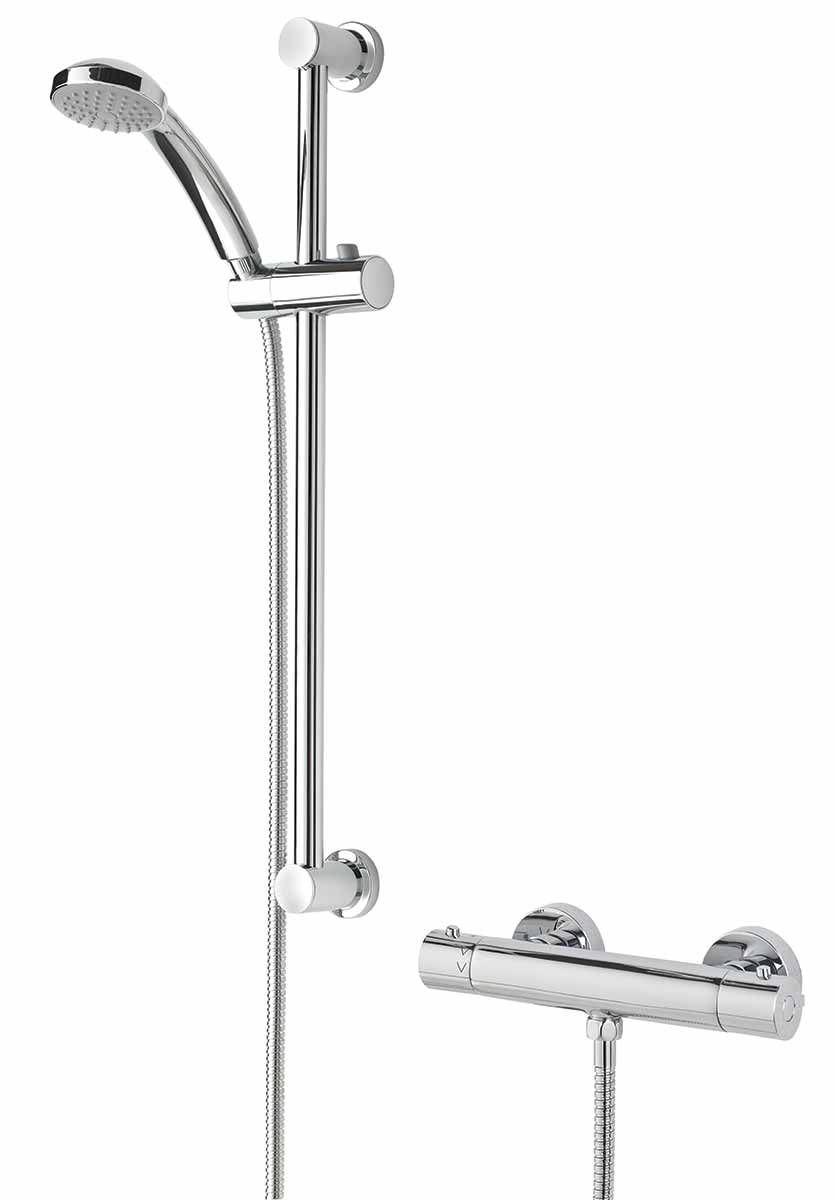 Bristan Frenzy Cool Touch Thermostatic Bar Shower Mixer with Kit