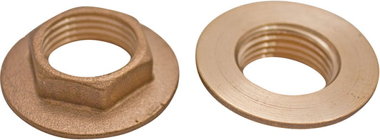 Brass Back Nut ½" Pack 2