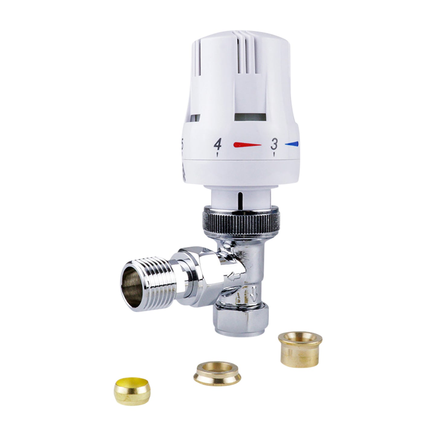 Chrome & White 15mm Europa 3 Angled TRV