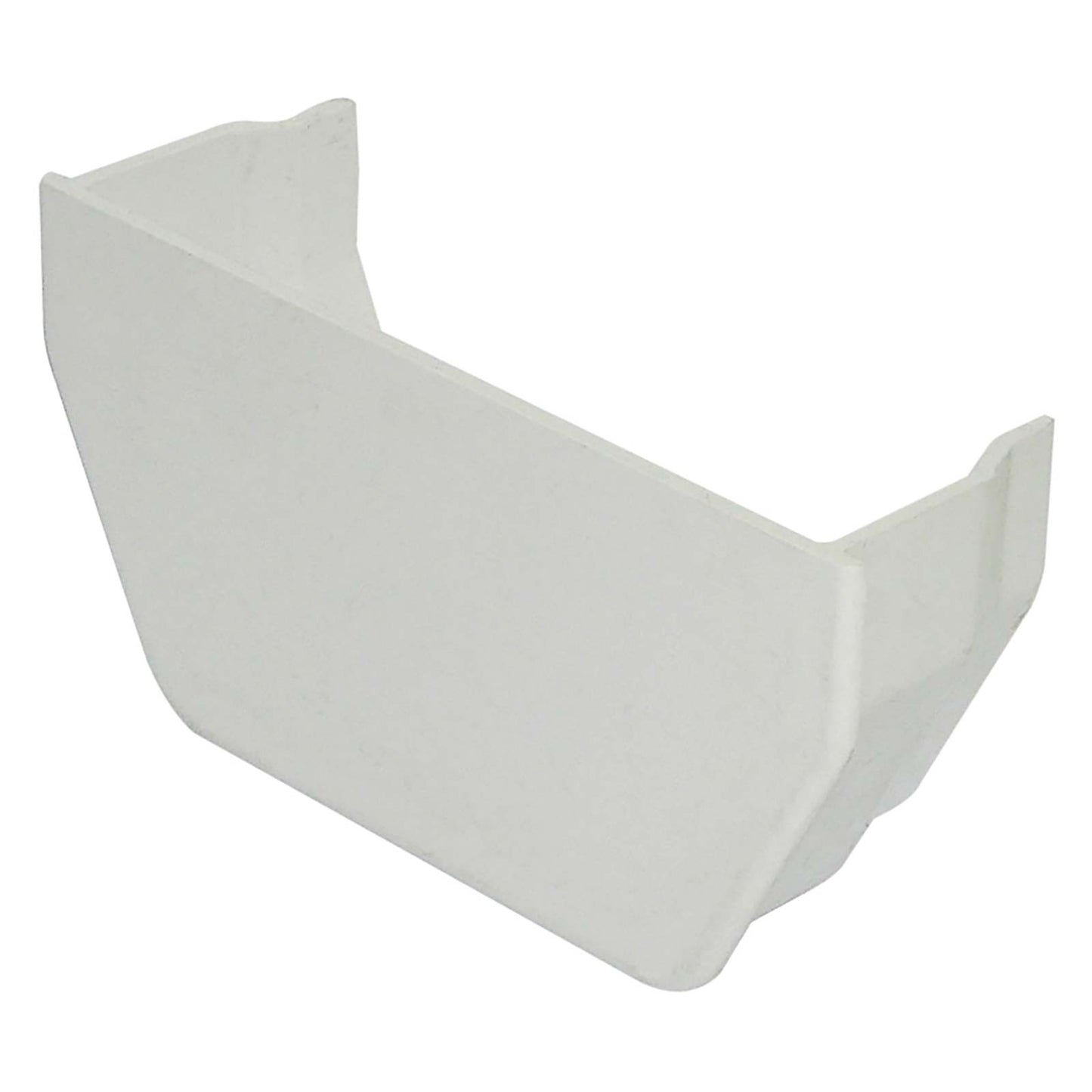 FloPlast White 114mm Square Line Gutter Internal Stop End