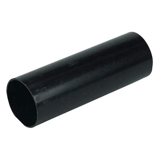 FloPlast Black Round Downpipe 68mm