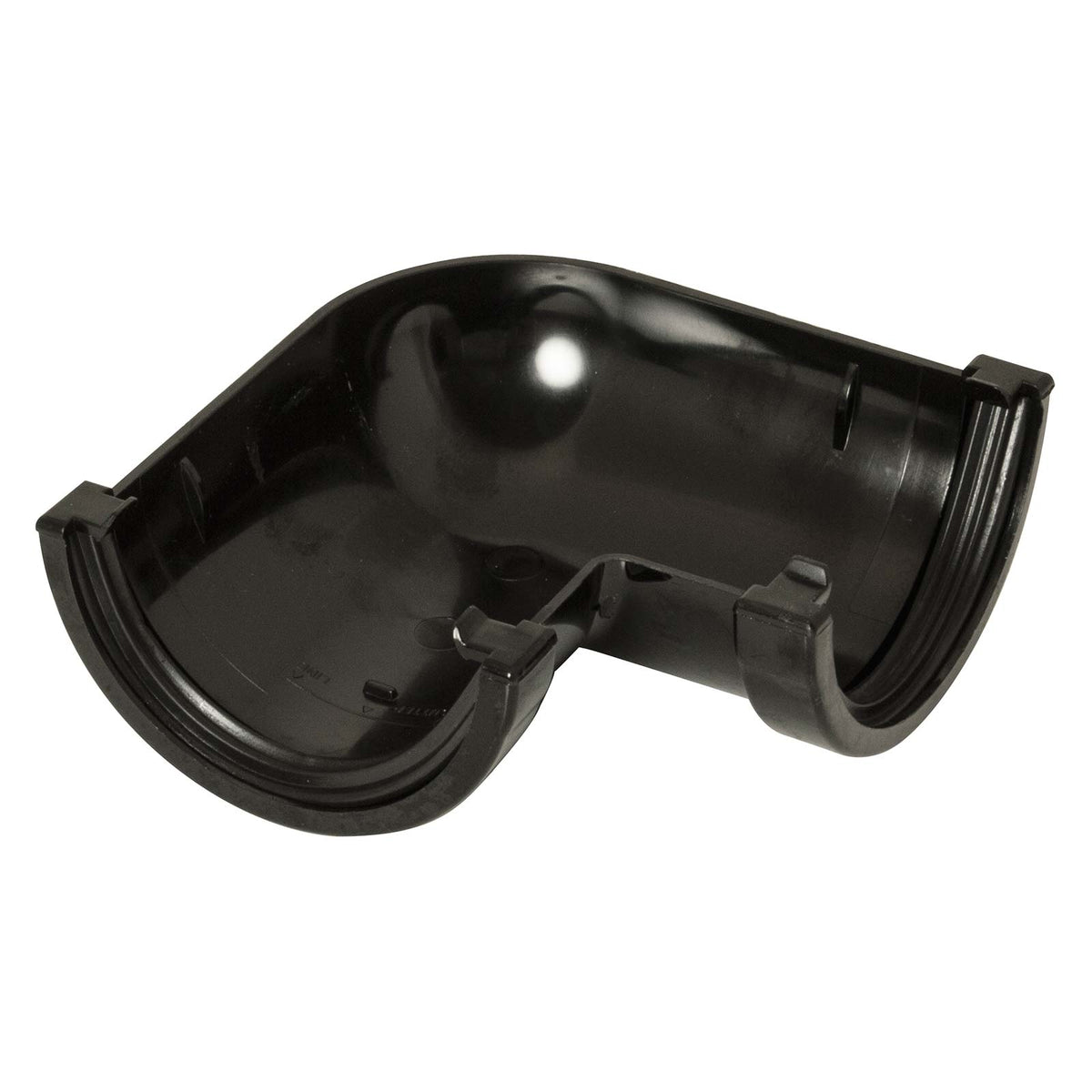 FloPlast Black MiniFlo 76mm Half Round 90° Gutter Angle – Elegant Haven ...