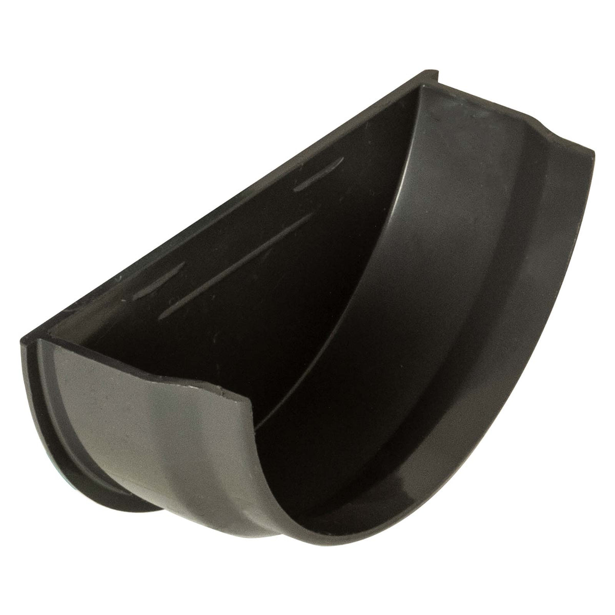 FloPlast Anthracite Grey 112mm Half Round Gutter Internal Stop End ...