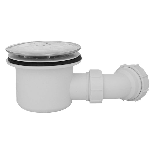 Chrome Shower Trap Waste 90mm