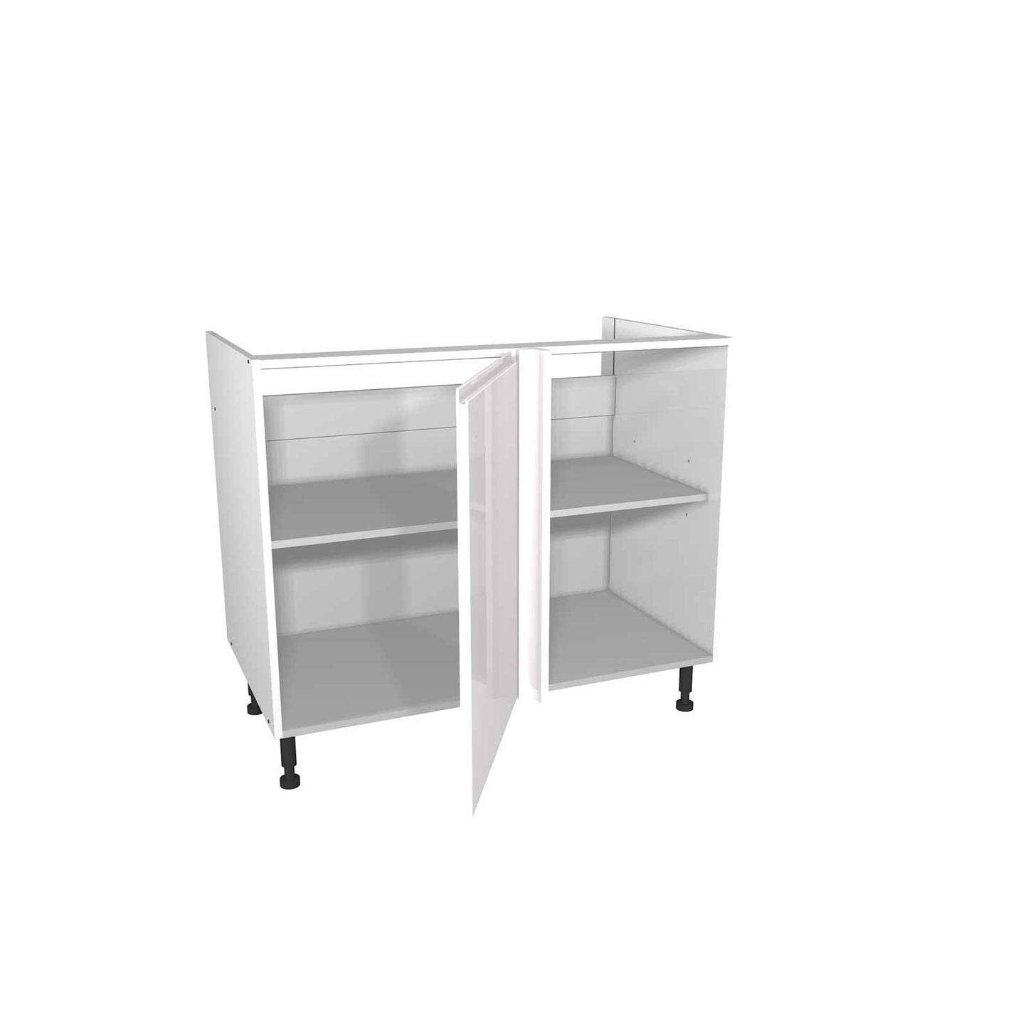 Capri White 1000mm Corner Base Unit