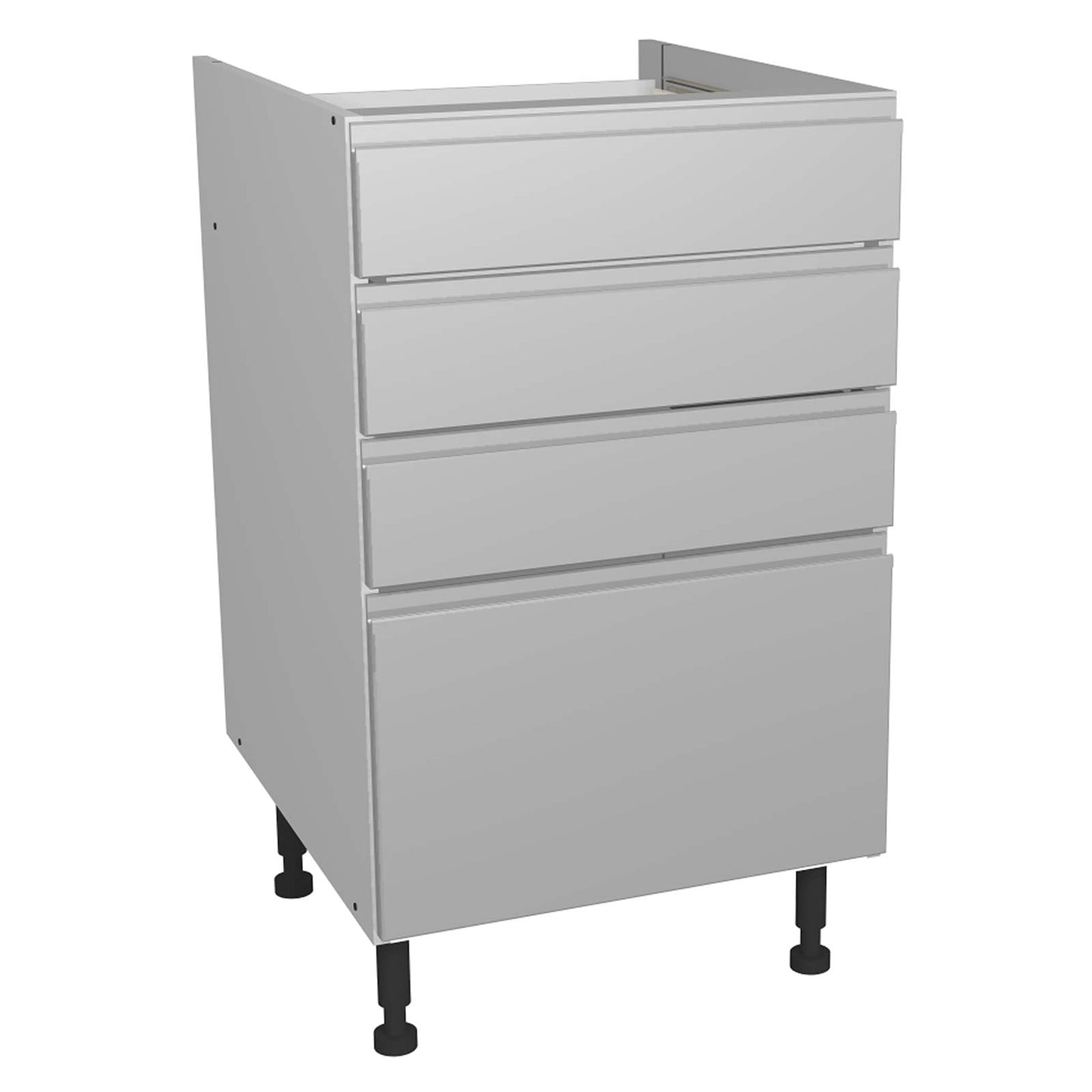 Capri Grey 500mm Four Drawer Unit