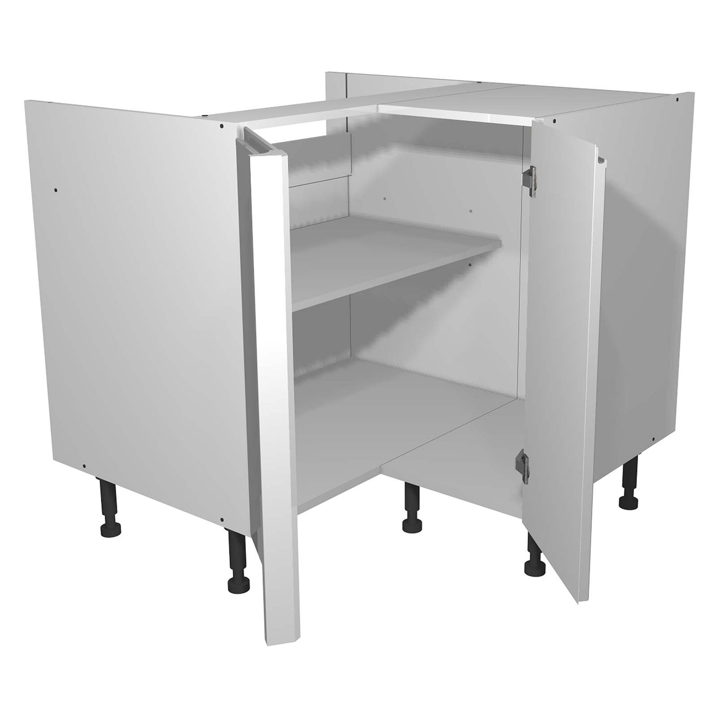 Capri Grey 935mm Corner Base Unit Fascias Pack 2 of 2