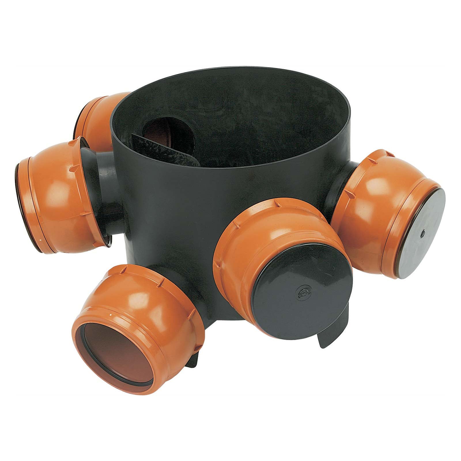 Ppic Base 2 Inlets FloPlast Underground 300mm Mini Chamber Base with 5 Flexible Inlets ...