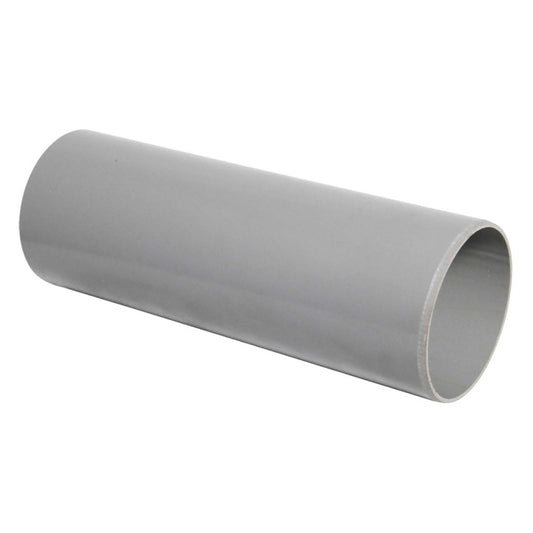 Grey Plain Ended Soil Pipe 110mm x 1m
