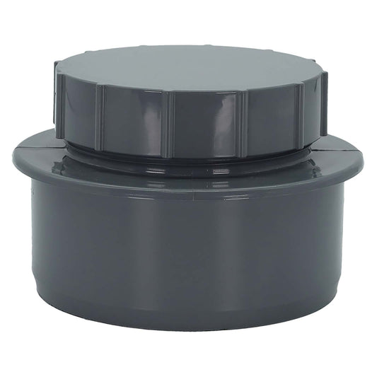 FloPlast Grey 110mm Soil Screwed Access Cap